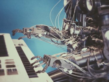 AI Robot Playing Piano