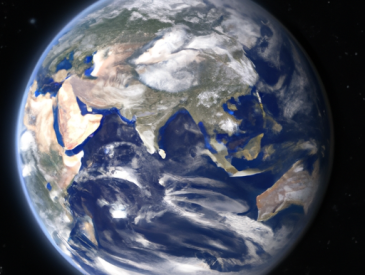view of earth from outer s