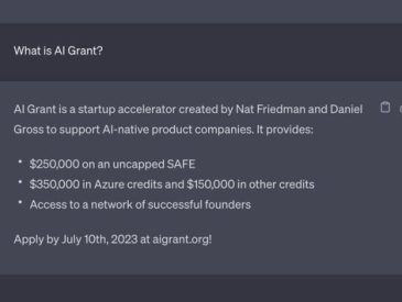 AI Grant Second Batch Announced