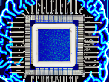 Artificial Intelligence Brain CPU circuit board