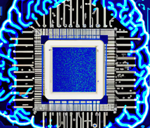 Artificial Intelligence Brain CPU circuit board