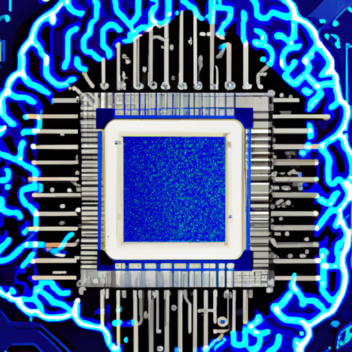 Artificial Intelligence Brain CPU circuit board