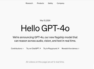 GPT-4o Announcement